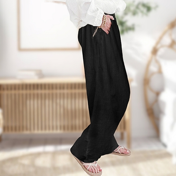 HIGH WAISTED WIDE LEG PANTS - Picture 3 of 4